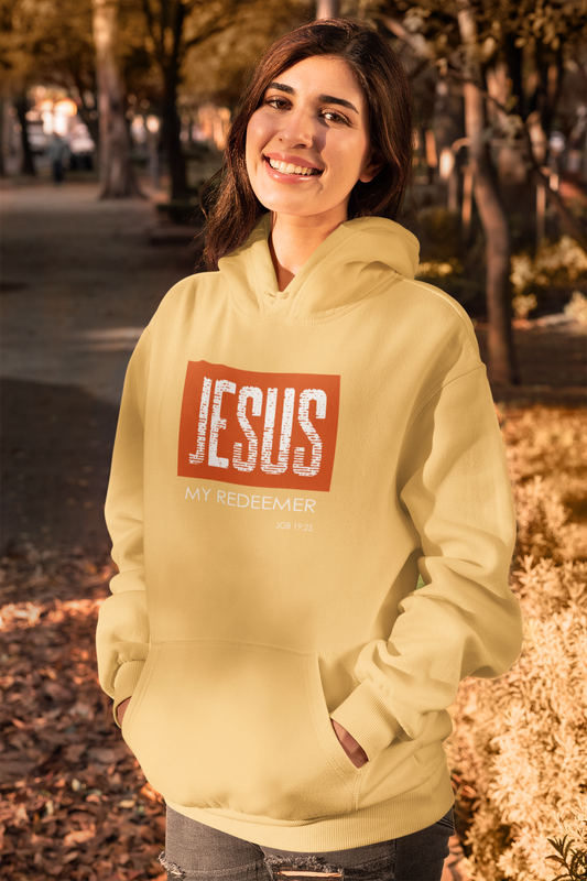 "Jesus My Redeemer" Inspirational Pullover Hoodie