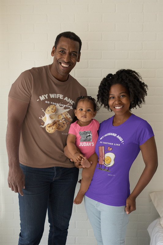 My Wife and I Go Together Like Cookies & Milk Men's Graphic Tee