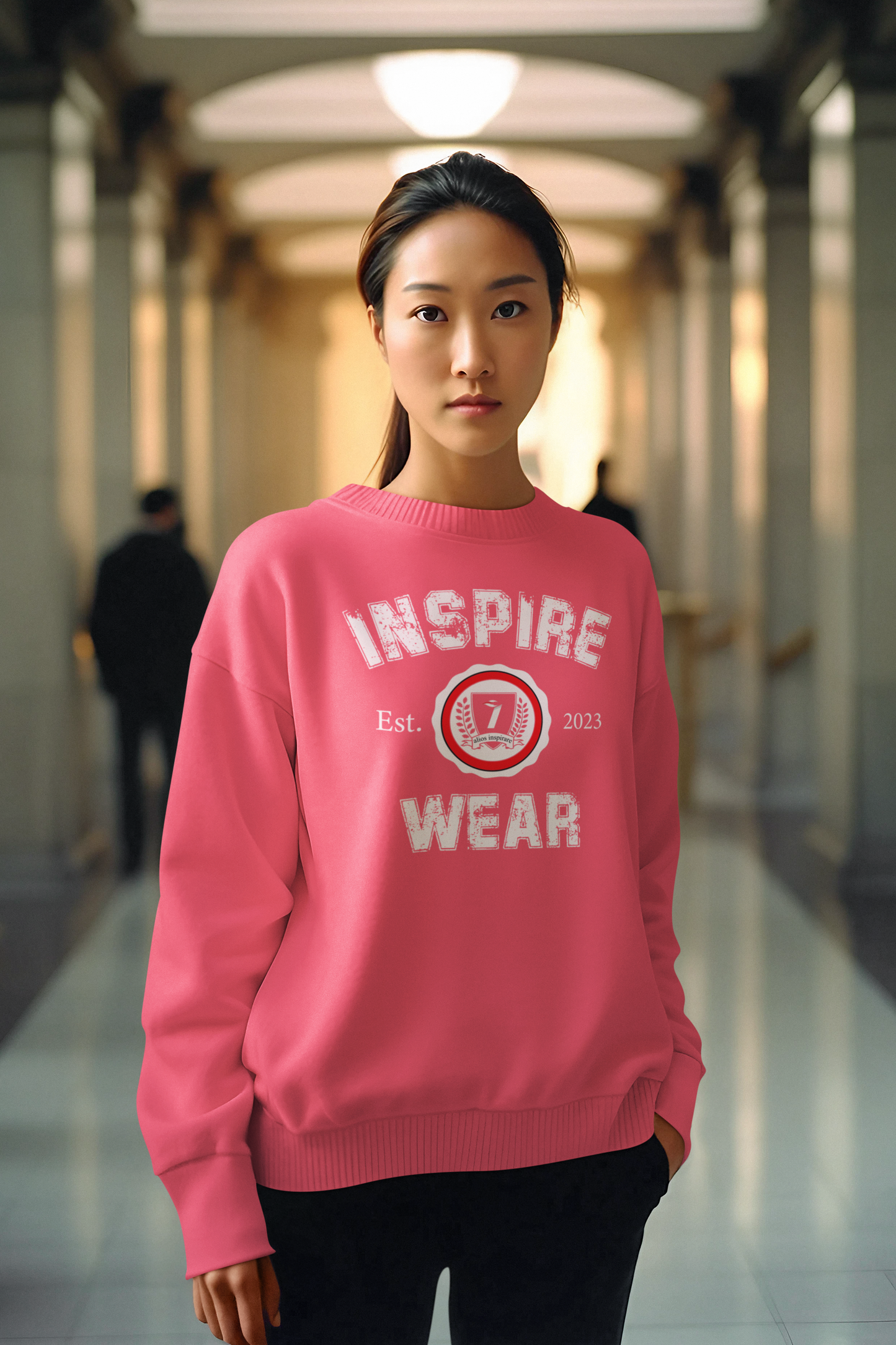 Inspire Wear Crested Unisex Heavy Blend™ Crewneck Sweatshirt