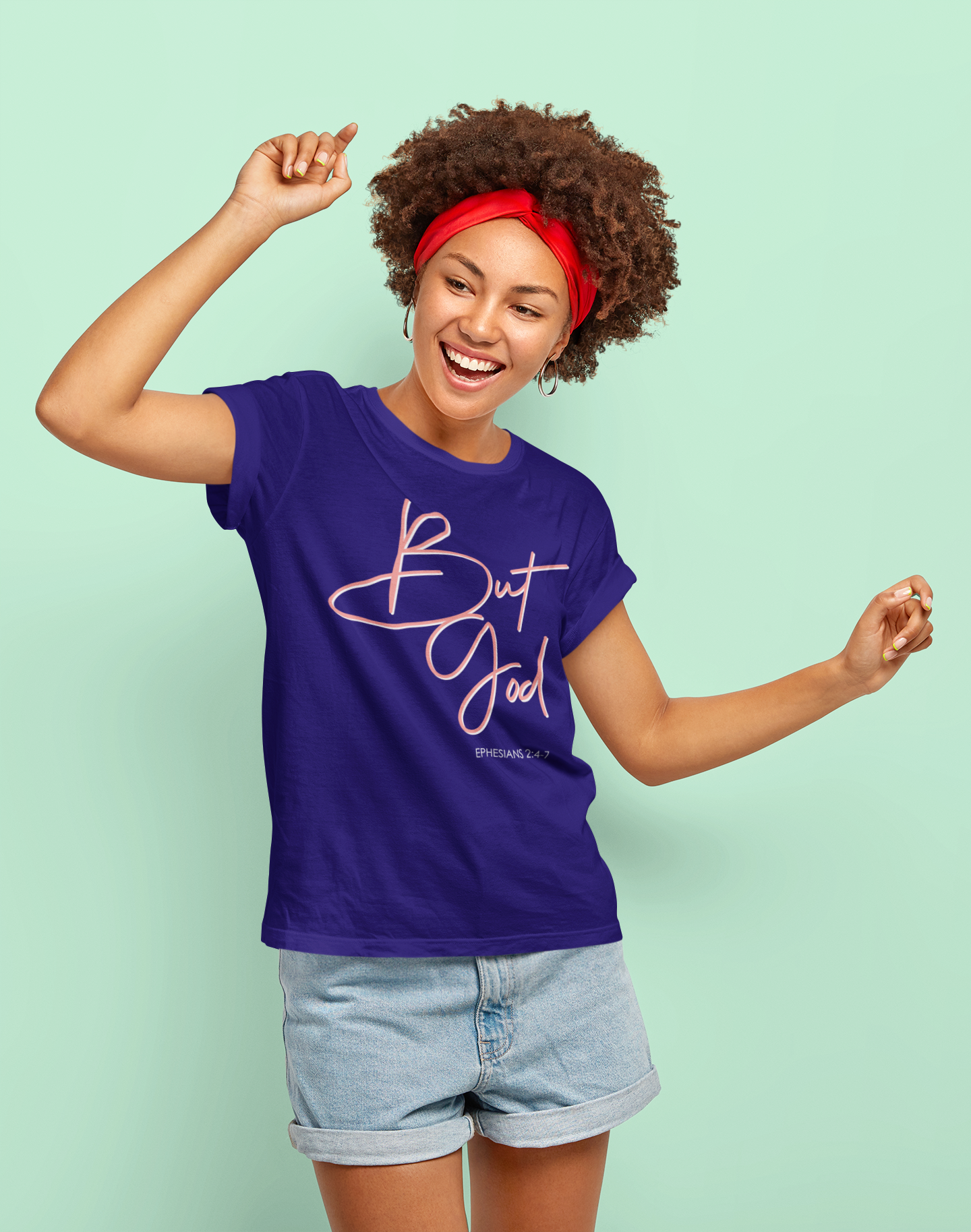 "But God" Womens Christian Faith Graphic Tee